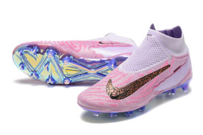 Men's Nike Phantom GX Elite DF FG Firm Ground High-Tops Football Boots - Pink/Purple