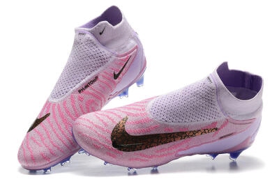 Men's Nike Phantom GX Elite DF FG Firm Ground High-Tops Football Boots - Pink/Purple
