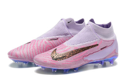 Men's Nike Phantom GX Elite DF FG Firm Ground High-Tops Football Boots - Pink/Purple
