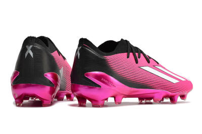 Men's Adidas X Speedportal .1 FG Firm Ground Low-Tops Football Boots - Pink/White/Black
