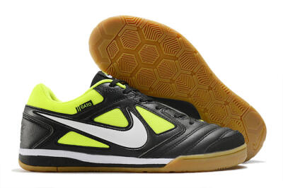 Men's Nike SB Gato IC Indoor & Futsal Low-Tops Football Shoes - Black/Green/White
