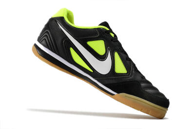 Men's Nike SB Gato IC Indoor & Futsal Low-Tops Football Shoes - Black/Green/White