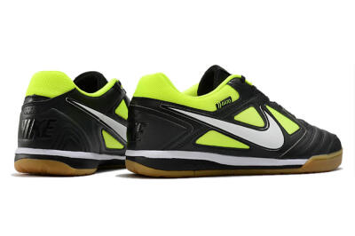 Men's Nike SB Gato IC Indoor & Futsal Low-Tops Football Shoes - Black/Green/White