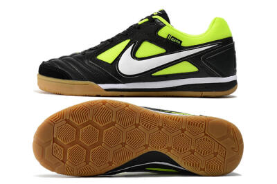 Men's Nike SB Gato IC Indoor & Futsal Low-Tops Football Shoes - Black/Green/White