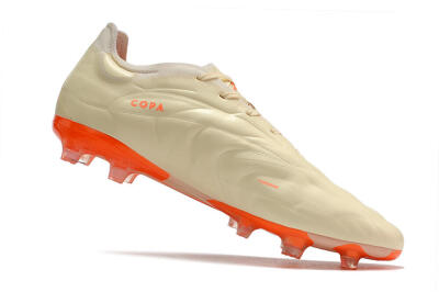 Men's Adidas Copa Pure.1 FG Firm Ground Low-Tops Football Boots - Beige/Orange