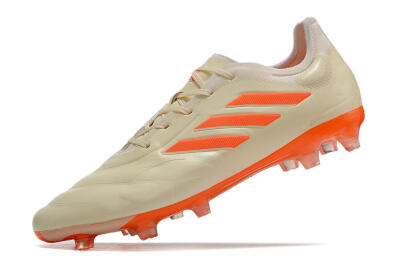 Men's Adidas Copa Pure.1 FG Firm Ground Low-Tops Football Boots - Beige/Orange