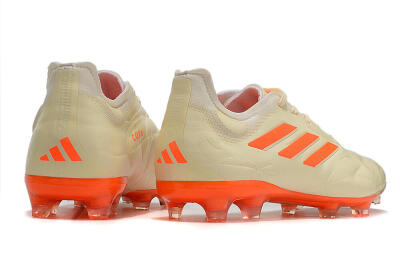 Men's Adidas Copa Pure.1 FG Firm Ground Low-Tops Football Boots - Beige/Orange