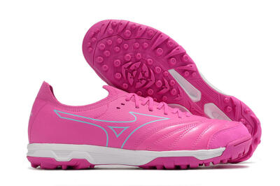 Men's Mizuno Morelia Neo Sala β Japan TF Artificial Turf Low-Tops Football Shoes - Pink/Blue