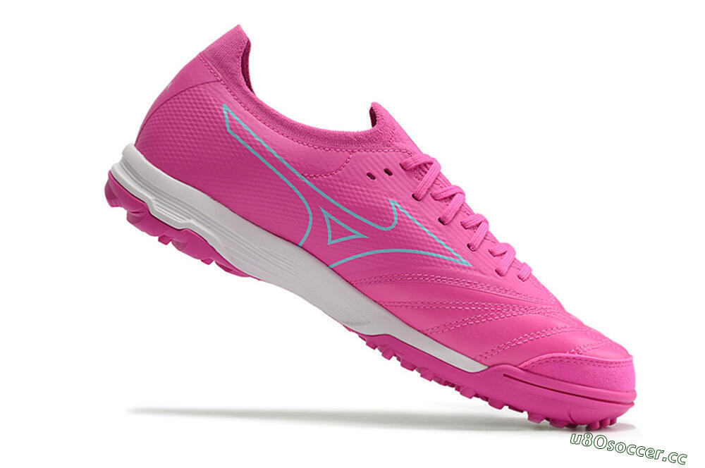 Men's Mizuno Morelia Neo Sala β Japan TF Artificial Turf Low-Tops Football Shoes - Pink/Blue 4