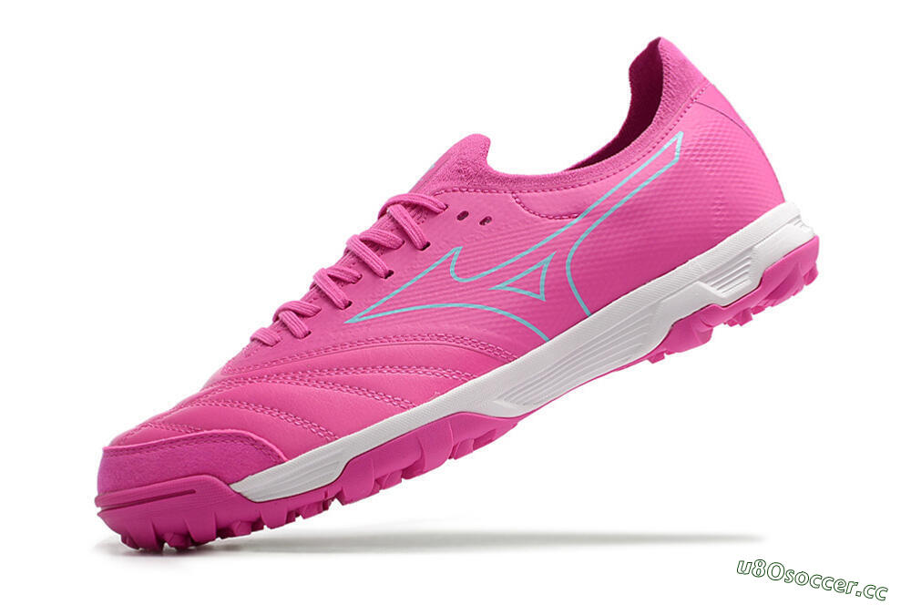 Men's Mizuno Morelia Neo Sala β Japan TF Artificial Turf Low-Tops Football Shoes - Pink/Blue 5