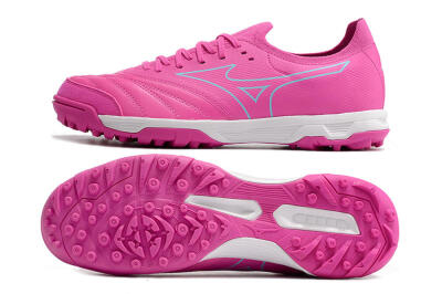 Men's Mizuno Morelia Neo Sala β Japan TF Artificial Turf Low-Tops Football Shoes - Pink/Blue