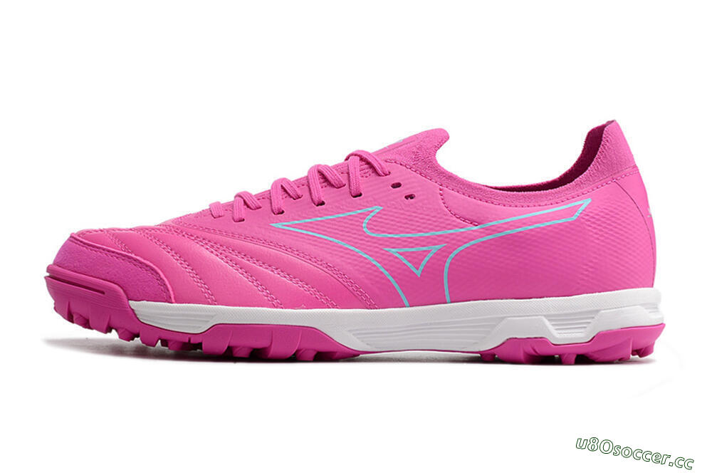 Men's Mizuno Morelia Neo Sala β Japan TF Artificial Turf Low-Tops Football Shoes - Pink/Blue 0