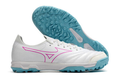 Men's Mizuno Morelia Neo Sala β Japan TF Artificial Turf Low-Tops Football Shoes - White/Blue/Red