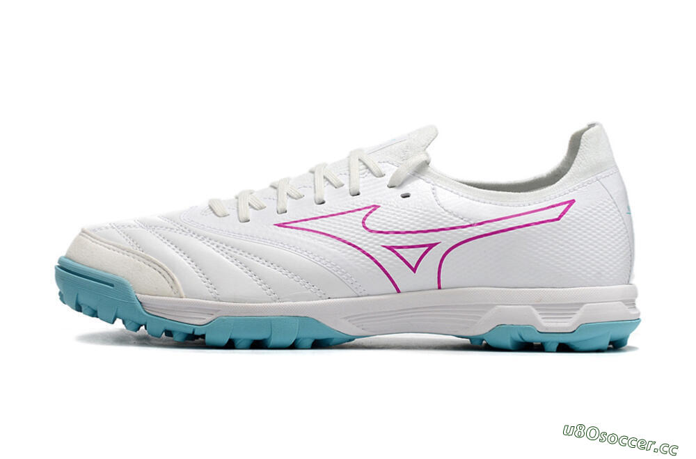 Men's Mizuno Morelia Neo Sala β Japan TF Artificial Turf Low-Tops Football Shoes - White/Blue/Red 0