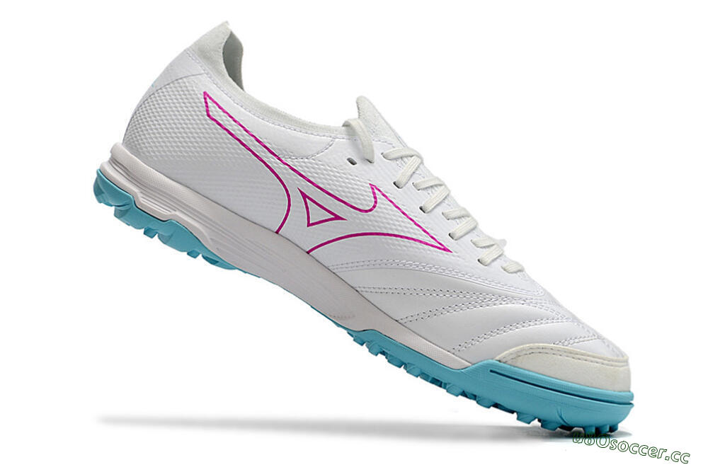 Men's Mizuno Morelia Neo Sala β Japan TF Artificial Turf Low-Tops Football Shoes - White/Blue/Red 4