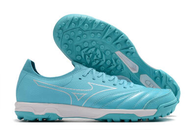 Men's Mizuno Morelia Neo Sala β Japan TF Artificial Turf Low-Tops Football Shoes - Blue/White