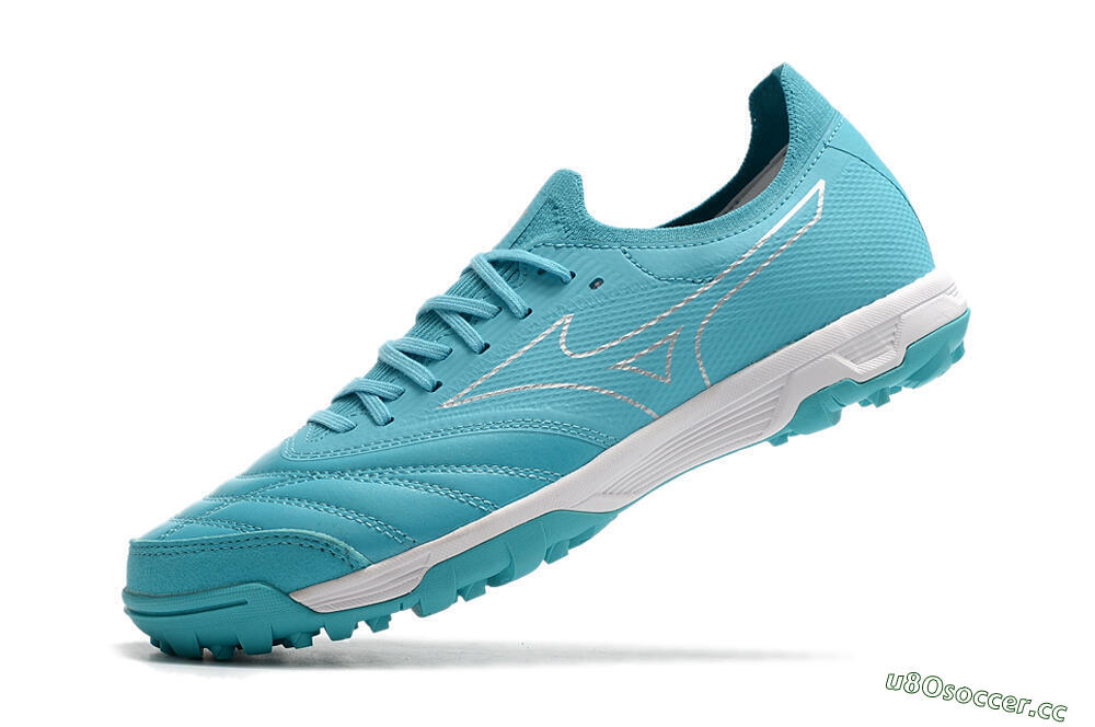 Men's Mizuno Morelia Neo Sala β Japan TF Artificial Turf Low-Tops Football Shoes - Blue/White 5
