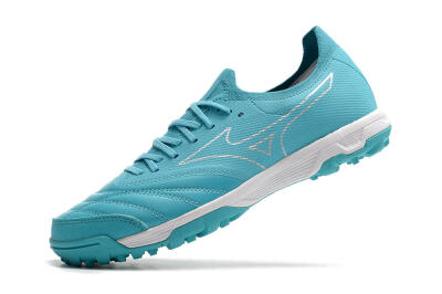 Men's Mizuno Morelia Neo Sala β Japan TF Artificial Turf Low-Tops Football Shoes - Blue/White