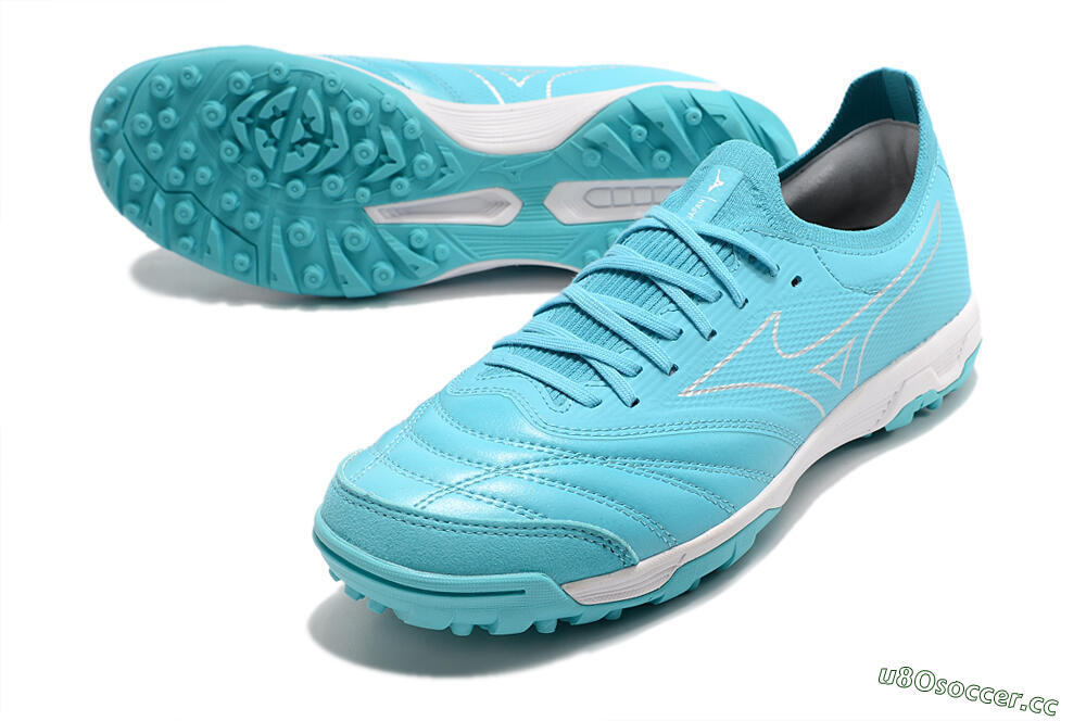 Men's Mizuno Morelia Neo Sala β Japan TF Artificial Turf Low-Tops Football Shoes - Blue/White 3
