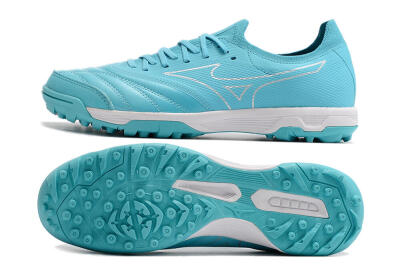 Men's Mizuno Morelia Neo Sala β Japan TF Artificial Turf Low-Tops Football Shoes - Blue/White