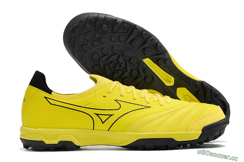 Men's Mizuno Morelia Neo Sala β Japan TF Artificial Turf Low-Tops Football Shoes - Yellow/Black 2