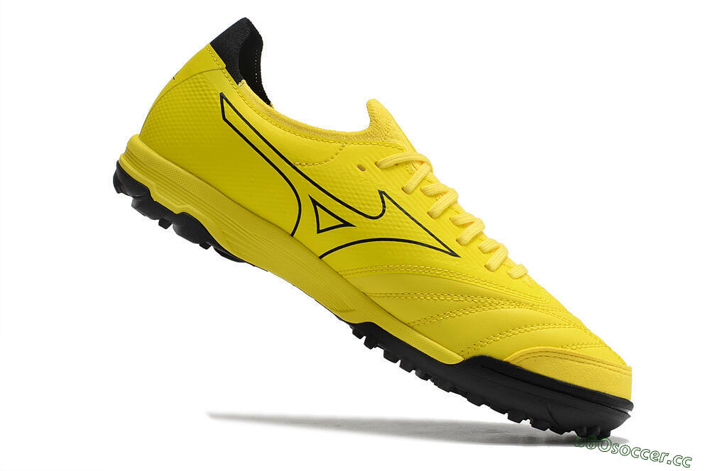 Men's Mizuno Morelia Neo Sala β Japan TF Artificial Turf Low-Tops Football Shoes - Yellow/Black 4