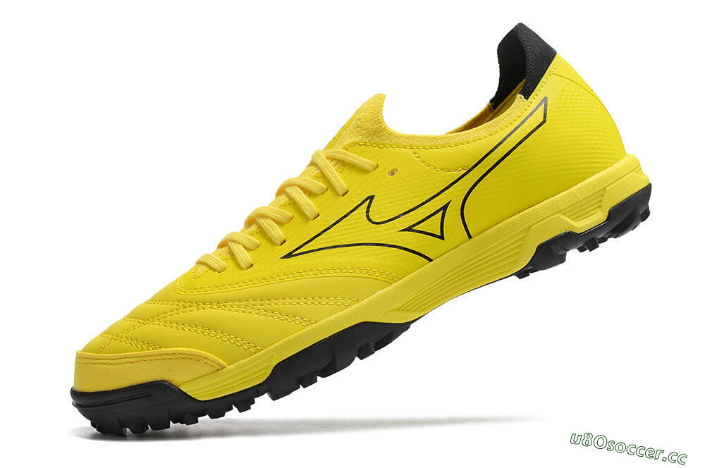 Men's Mizuno Morelia Neo Sala β Japan TF Artificial Turf Low-Tops Football Shoes - Yellow/Black 5
