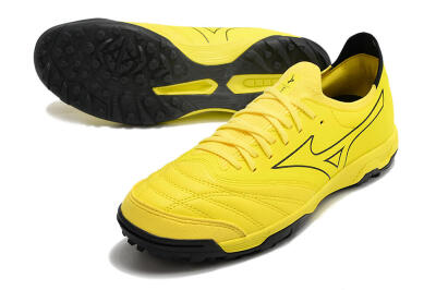 Men's Mizuno Morelia Neo Sala β Japan TF Artificial Turf Low-Tops Football Shoes - Yellow/Black
