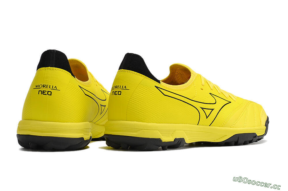 Men's Mizuno Morelia Neo Sala β Japan TF Artificial Turf Low-Tops Football Shoes - Yellow/Black 6