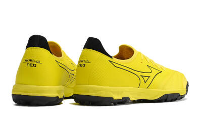 Men's Mizuno Morelia Neo Sala β Japan TF Artificial Turf Low-Tops Football Shoes - Yellow/Black