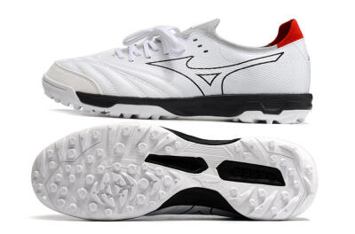 Men's Mizuno Morelia Neo Sala β Japan TF Artificial Turf Low-Tops Football Shoes - White/Black/Red