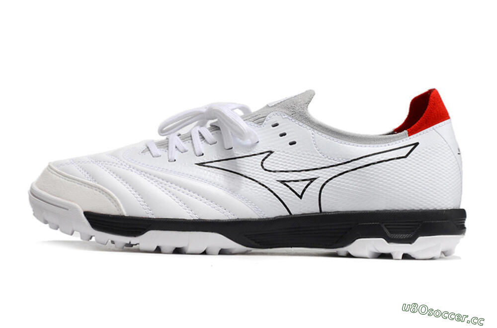 Men's Mizuno Morelia Neo Sala β Japan TF Artificial Turf Low-Tops Football Shoes - White/Black/Red 0