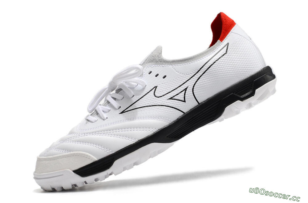 Men's Mizuno Morelia Neo Sala β Japan TF Artificial Turf Low-Tops Football Shoes - White/Black/Red 5