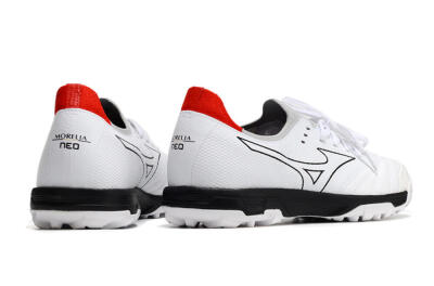 Men's Mizuno Morelia Neo Sala β Japan TF Artificial Turf Low-Tops Football Shoes - White/Black/Red
