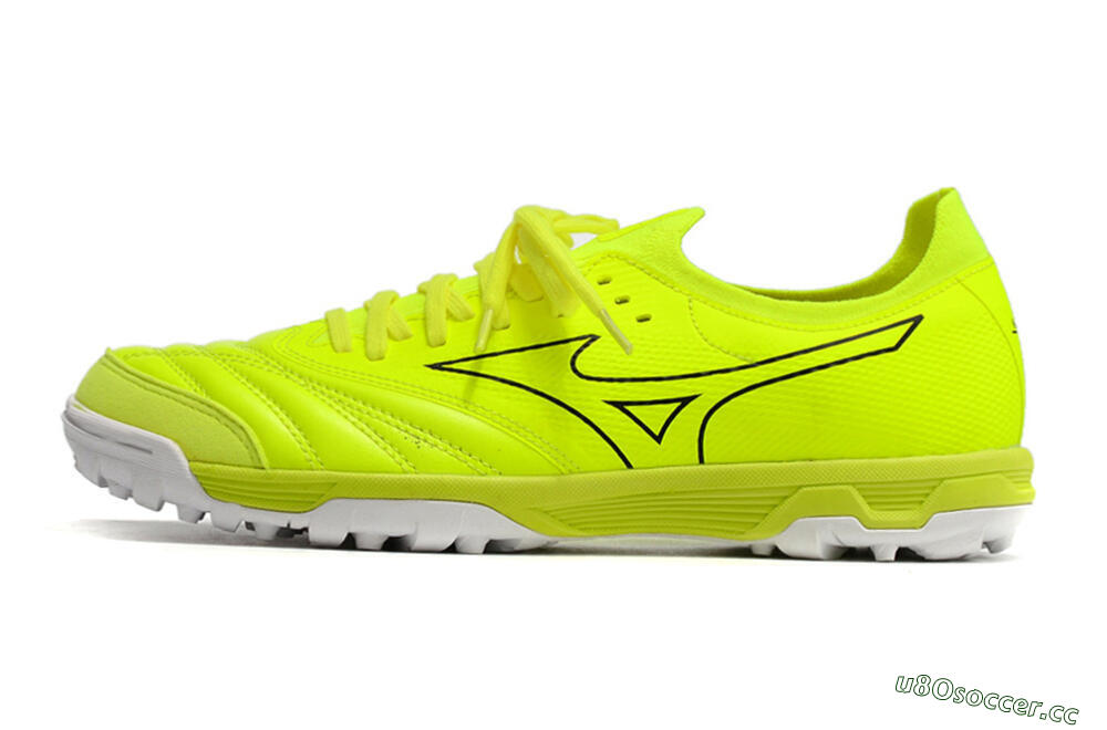 Men's Mizuno Morelia Neo Sala β Japan TF Artificial Turf Low-Tops Football Shoes - Green/Black 0