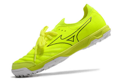 Men's Mizuno Morelia Neo Sala β Japan TF Artificial Turf Low-Tops Football Shoes - Green/Black