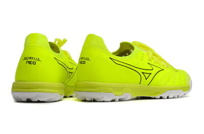 Men's Mizuno Morelia Neo Sala β Japan TF Artificial Turf Low-Tops Football Shoes - Green/Black