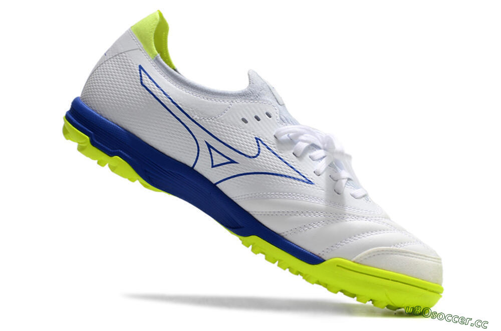 Men's Mizuno Morelia Neo Sala β Japan TF Artificial Turf Low-Tops Football Shoes - White/Blue 4
