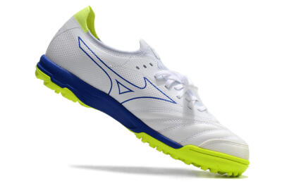 Men's Mizuno Morelia Neo Sala β Japan TF Artificial Turf Low-Tops Football Shoes - White/Blue