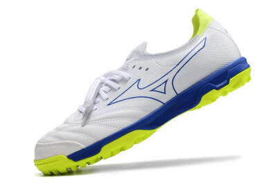 Men's Mizuno Morelia Neo Sala β Japan TF Artificial Turf Low-Tops Football Shoes - White/Blue