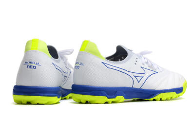 Men's Mizuno Morelia Neo Sala β Japan TF Artificial Turf Low-Tops Football Shoes - White/Blue