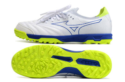 Men's Mizuno Morelia Neo Sala β Japan TF Artificial Turf Low-Tops Football Shoes - White/Blue