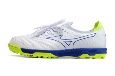 Men's Mizuno Morelia Neo Sala β Japan TF Artificial Turf Low-Tops Football Shoes - White/Blue