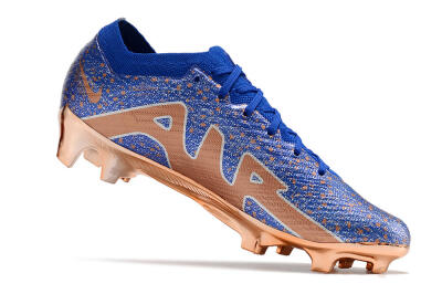 Men's Nike Air Zoom Mercurial Vapor 15 Elite FG Firm Ground Low-Tops Football Boots - Blue/Gold/Silver