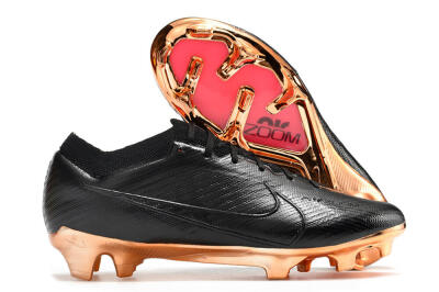 Men's Nike Air Zoom Mercurial Vapor 15 Elite FG Firm Ground Low-Tops Football Boots - Black/Gold