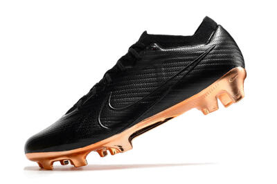 Men's Nike Air Zoom Mercurial Vapor 15 Elite FG Firm Ground Low-Tops Football Boots - Black/Gold