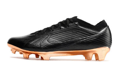 Men's Nike Air Zoom Mercurial Vapor 15 Elite FG Firm Ground Low-Tops Football Boots - Black/Gold