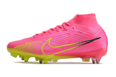 Men's Nike Air Zoom Mercurial Superfly 9 Elite SG Soft Ground High-Tops Football Boots - Pink/Green/Black