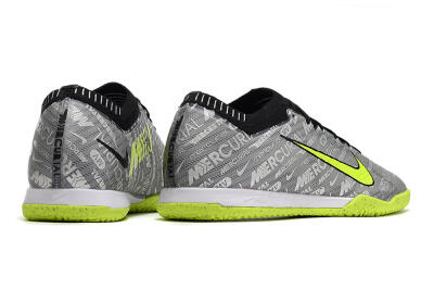 Men's Nike Air Zoom Mercurial Vapor 15 Elite IC Indoor & Futsal Low-Tops Football Shoes - Silver/Green/Black