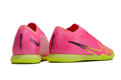 Men's Nike Air Zoom Mercurial Vapor 15 Elite IC Indoor & Futsal Low-Tops Football Shoes - Pink/Green/Black